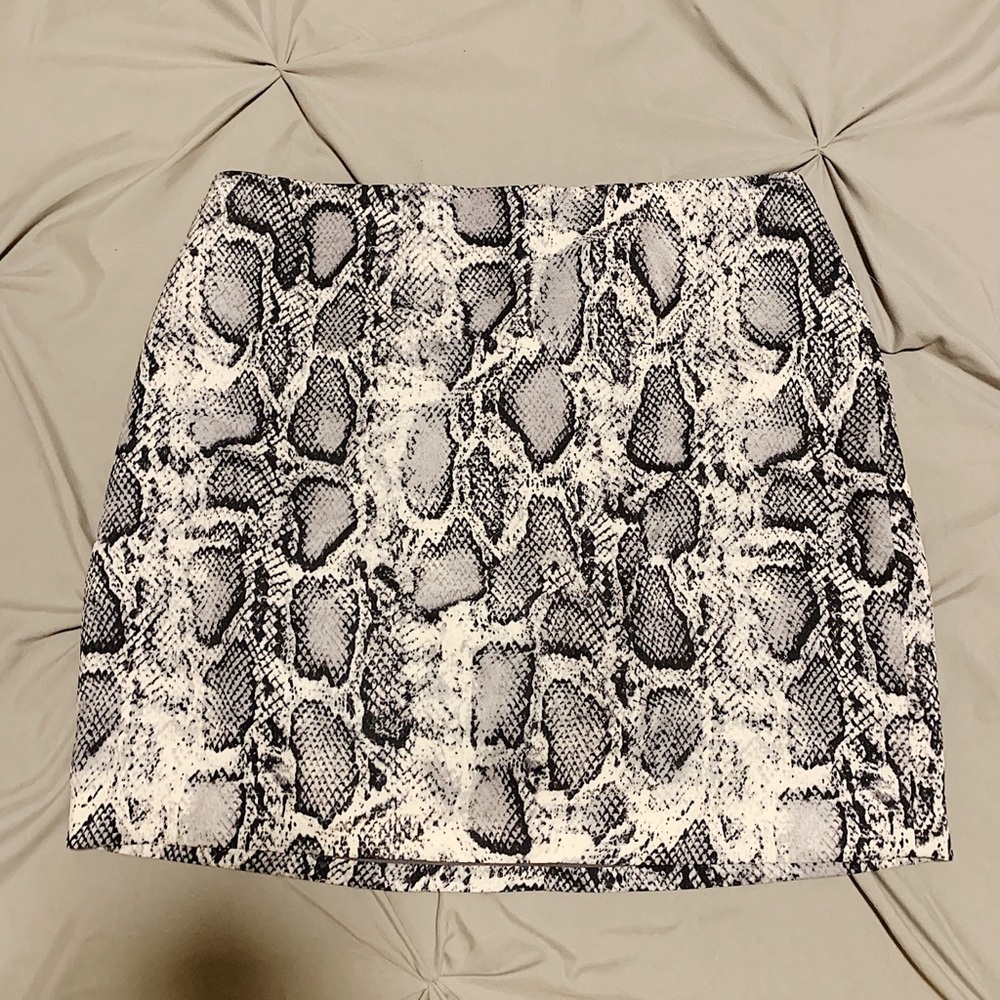 Princess Polly Snakeskin Mini Skirt US Size 6